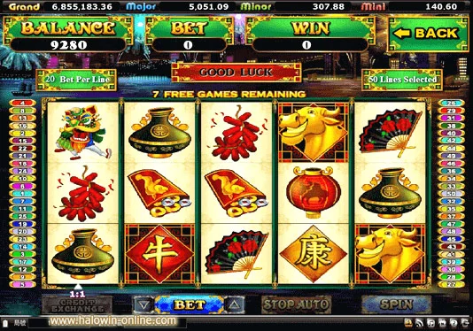 Happy Golden Ox Of Happiness by Asia Lucky Bet Slot Game