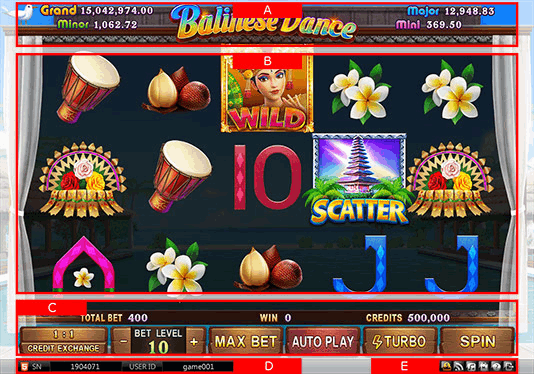 Balinese Dance Free Game Screen