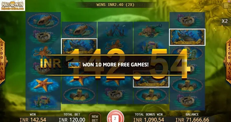 Poseidon's Treasure Slot Machine, Mythology Themed Slots