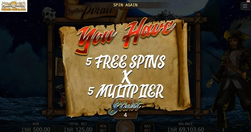 Captain Pirate Slot Machine, Captain Pirate Online Casino Slot